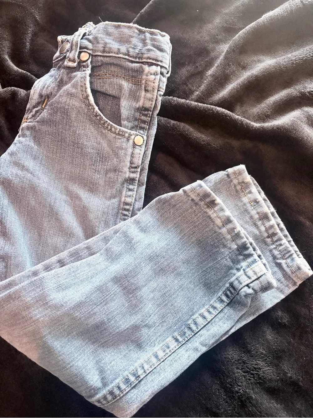 Boys Wrangler relaxed fit blue jeans